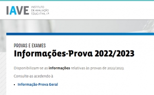 IAVE - Informações-Prova 2022/2023