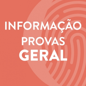 Informa&ccedil;&otilde;es Prova Geral