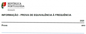 Informa&ccedil;&atilde;o - Provas de Equival&ecirc;ncia &agrave; Frequ&ecirc;ncia (2021)